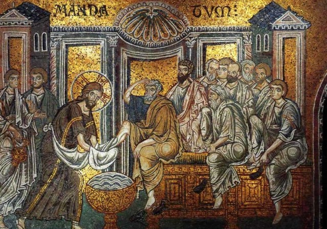 Christ_washes_apostles'_feet_(Monreale)